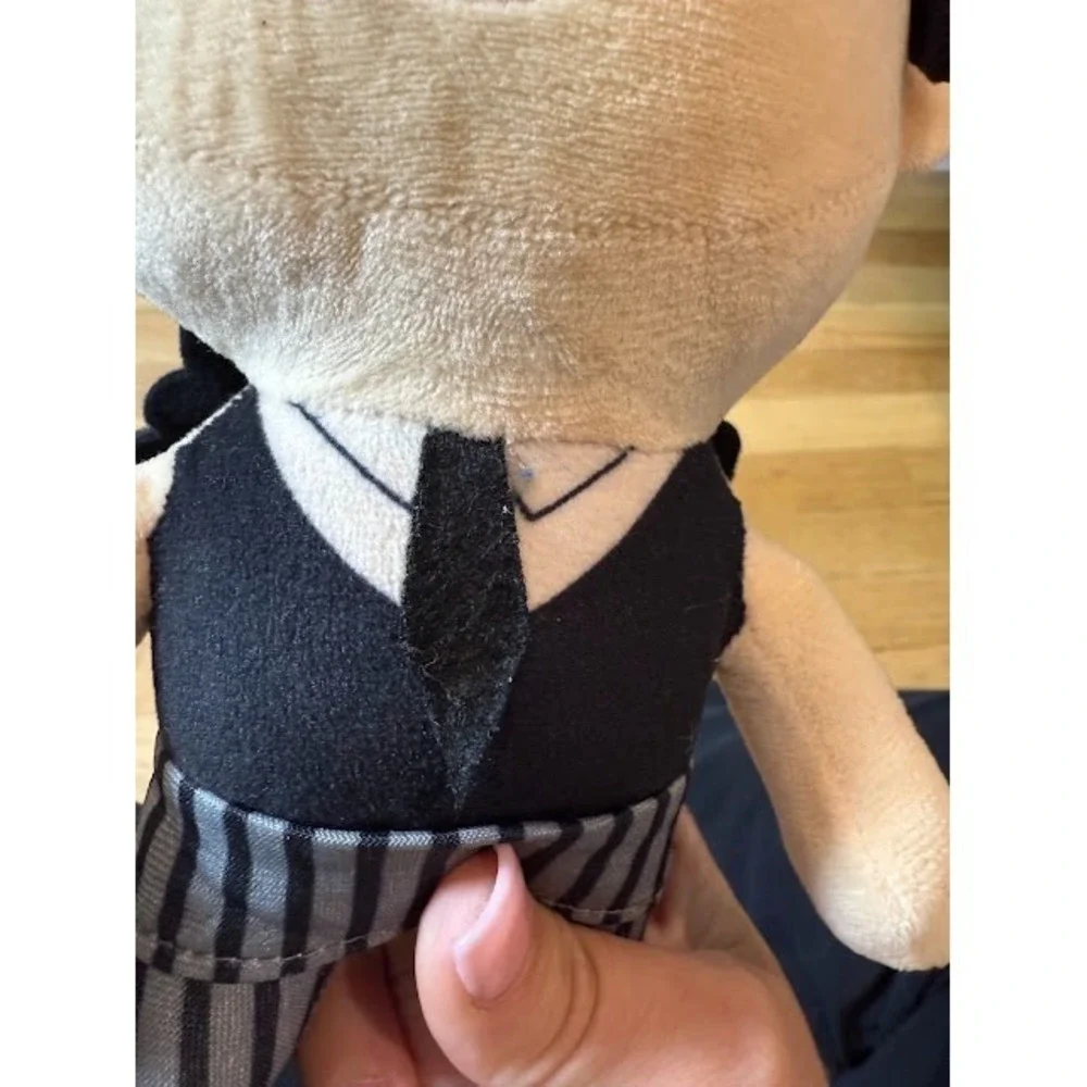Wednesday Netflix Plush Stuffed Toy Addams Family Uniform Tim Burton Goth